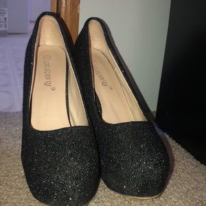 Sparkly heels